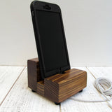 Universal phone stand, redwood iPhone dock, charging stand, phone display stand, iPhone X, iPhone 8, iPhone 7, iPhone 7 plus, iPhone 6S.  D5