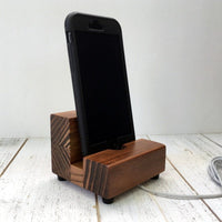 Universal phone stand, redwood iPhone dock, charging stand, phone display stand, iPhone X, iPhone 8, iPhone 7, iPhone 7 plus, iPhone 6S. I10