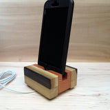 iPhone stand, phone dock, wooden phone stand, charging stand, charging dock, simple phone dock, docking station, charging station. C11