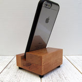 Handmade iPhone stand, cell phone dock, wood smartphone stand, universal charging stand, iPhone X, iphone 8, iphone 7, iPhone plus, gift Q19