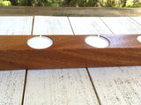 Mahogany tealight candle holder, tea light holder, candle centerpiece, Long Tealight holder, modern candle holder, gift for home. Z24