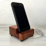 iPhone stand, cell phone stand, charging stand, docking station, charging station, wood phone stand, phone holder, handmade, tech gift. H19